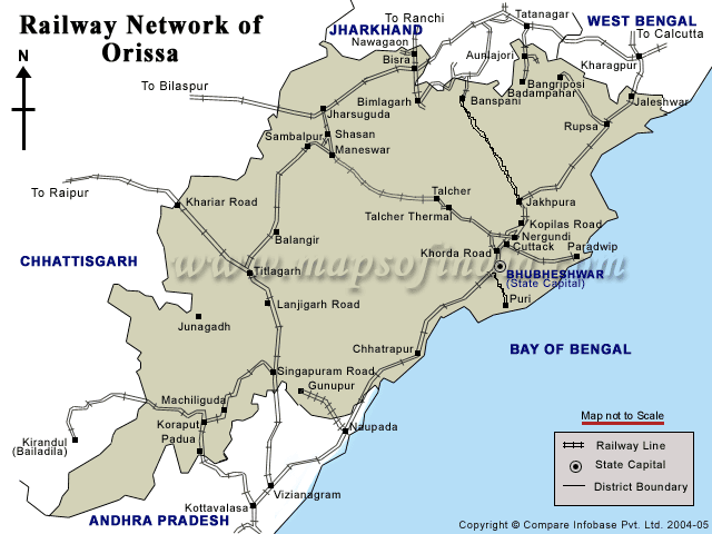 Road Map Of Odisha Orissa Railway Network - Orissa Higher Education Vision 2020 - Unofficial  Personal Thoughts